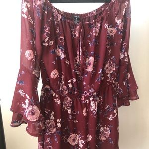 Rue21 Off the Shoulder Floral Romper